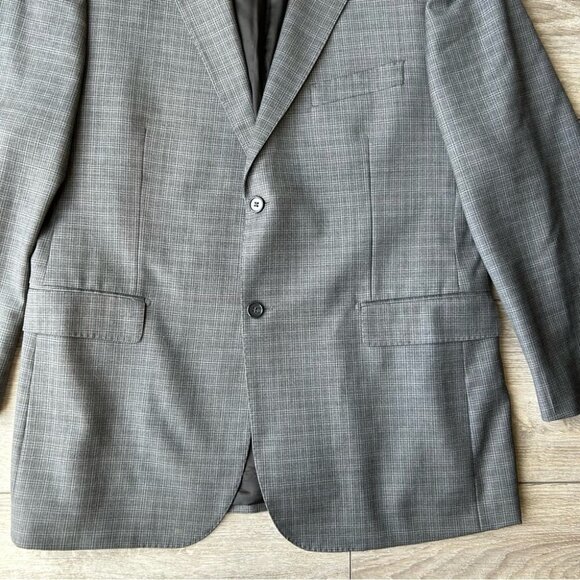 Zanetti Angelico Checked Pure Wool Blazer Made in Italy - Picture 5 of 11